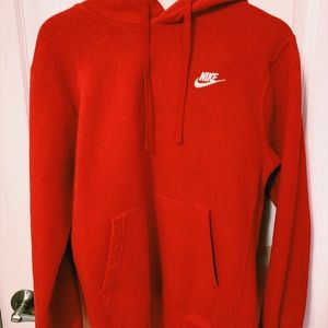 Nike Sportswear Club Fleece Red Hoodie